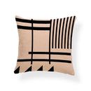 Axyaa Pink Stripe Linen Home Decor Pillowcase 45x45cm Sofa Eye Pillow