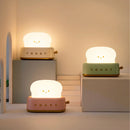 Axyaa Bread Toast Table Lamp USB Rechargeable Led Nightlight for Baby Bedroom