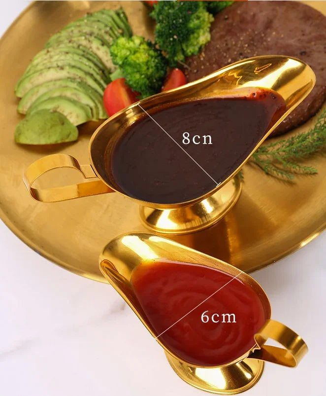 Axya Stainless Steel Gravy Boat & Spice Jars Storage Box for Kitchen Steak Sauces
