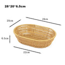 Axyaa Rattan Fruit Plate: Retro Woven Multipurpose Creative House Candy Holder