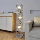 Axyaa Modern Chrome LED Floor Lamp for Elegant Home Decor