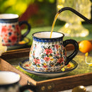 Axyaa Bohemian Tea Set, Vintage Ceramic Mug, 220ml Water Bottle, High-Value Afternoon Tea Home Set