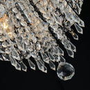 Axyaa Modern Crystal Ceiling Chandelier - Luxury LED Gold/Silver Light Fixture for Home Decor