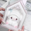 Axyaa Acrylic Dollhouse Storage & Pen Holder | Pink House Display Stand