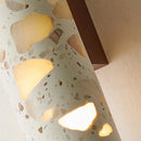 Axyaa Nordic Style Translucent Stone Wall Lamp for Creative Bedroom & Living Spaces