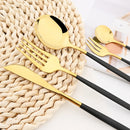 Axyaa 30-Piece Silver Stainless Steel Cutlery Set for Party Kitchen