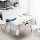 Axyaa Ramadan Mubarak Tablecloth - Islamic Muslim Mosque Home Decor