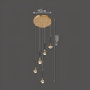 Axyaa Crystal Glass Ball Chandelier for Home Decor