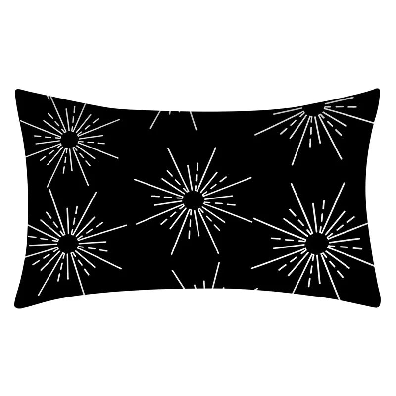 Axyaa Geometric Cushion Cover 30x50 Polyester Pillowcase for Home Decor