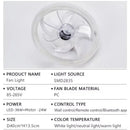 Axyaa 6th Gear LED Ceiling Fan Light with Intelligent APP Remote Control for Home