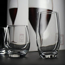 Axyaa Clear Whiskey Glasses Set of 2 - Barware Cocktail Drinkware Glassware