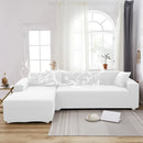 Axyaa Solid Color Waterproof Sofa Cover, Elastic Fabric, Full Bag Design