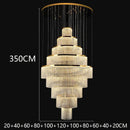 Axyaa Crystal Chandelier Stair Pendant Lamp Living Room Pendant Lights
