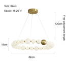 Axyaa Nordic Style Cream Pendant Light for Living Room & Bedroom