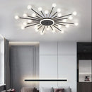 Axyaa Modern Glass Chandelier LED Lighting Fixture for Living Room, Bedroom, Kitchen