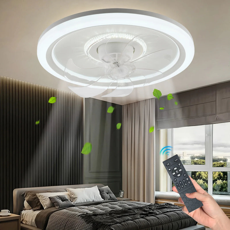 Axyaa Rotatable Fan Light with LED, Remote Control, 6 Wind Speeds