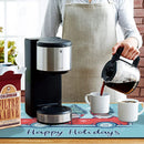 Axyaa Christmas Drying Mat: Non-slip Heat Resistant Kitchen Counter Pad