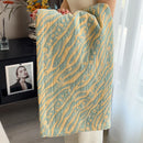 Axyaa Boho Cotton Throw Blanket for Bed Couch All Seasons Lightweight Quilt