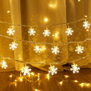 Fairy Light Snowflake LED String Light - Axyaa Christmas Decoration