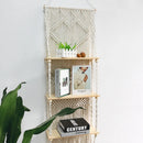 Nordic Macrame Tapestry Shelf for Bedroom Wall Decor by Axyaa