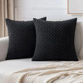 Axyaa 18x18 Corduroy Throw Pillows for Sofa, Bed & Living Room