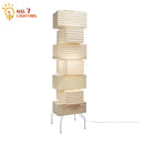 Axyaa Wabi-sabi Noguchi Style Rice Paper Floor Lamp LED E27 Living Room Decor