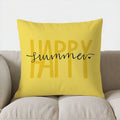 Yellow Daisy Pattern Cushion Cover by Axyaa - Perfect for Sofa, Bedroom, Car