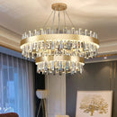 Axyaa Crystal Chandelier Dining Room Ceiling Light Luxury Pendant Lamp