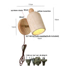 Axyaa Yellow Travertine LED Wall Light with Rotate Function and Pull Chain Switch