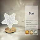 Axyaa Crystal Moon Lamp: Dimmable USB Night Light for Girls Room