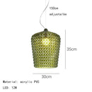 Axyaa Nordic Acrylic LED Hanging Chandelier Pendant Lamps for Home Lighting