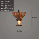 Axyaa Wooden LED Wall Lamps Industrial Style Home Decor Sconces for Living Room