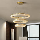 Axyaa Nordic Crystal LED Chandelier for Dining Kitchen Living Room
