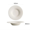 Axyaa White Ceramic Plate Set - Elegant Dinnerware for Every Meal