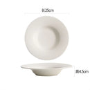 Axyaa White Ceramic Plate Set - Elegant Dinnerware for Every Meal