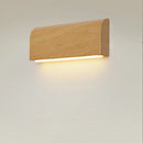 Axyaa Modern Walnut Wood Wall Lamp for Living Room Bedroom Lighting