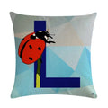 Axyaa Animal Print Linen Pillowcase Set