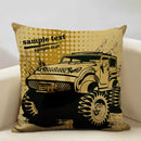 Axyaa Classic Cars Print Cushion Cover 45X45CM Pillowcase Linen Throw Pillow