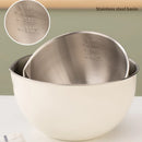 Axyaa Stainless Steel Mixing Bowl with Scale - Kitchen Utensils for Tableware