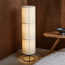 Axyaa Classical Linen Floor Lamp Retro Style Modern LED Floor Lights