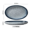 Axyaa Oval Ceramic Fish and Vegetable Dish for Home and Restaurant