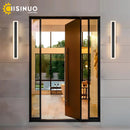 Axyaa Stainless Steel Black Sconces: Outdoor Long-strip Lighting Fixture