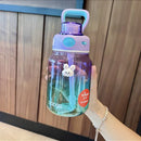 Axyaa Gradient Sports Water Bottle 700ml Tritan with Straw, Portable & Cute for School