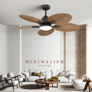 Axyaa Modern Ceiling Fan Light Remote Control Quiet Indoor Hanging Fixture