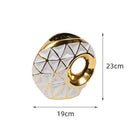 Axyaa Golden Ceramic Vase: European Style Light Luxury Decor for Home & Hotel