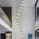 Axyaa Crystal Chandelier Ceiling Light Luxury Modern Pendant Lamp Living Room Bedroom Lighting