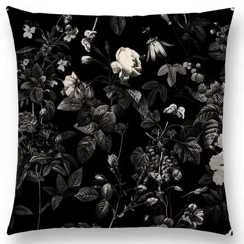 Axyaa Botanical Garden Floral Leaves Print Pillow Case Cover