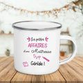 Axyaa Enamel Mug Super Teacher Print Creative Coffee Cup - Teacher Gifts