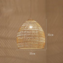 Rattan Pendant Chandelier Ceiling Light by Axyaa - Hand Knitted, Modern Design