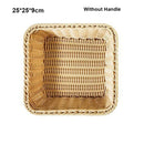 Axyaa Handwoven Bread Storage Basket with 5 Styles, Breathable Fruit Tray, Sundries Organizer